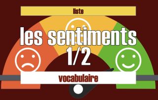 Sentiment liste vocabulaire