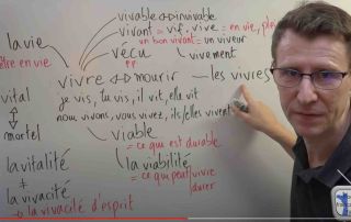 vivre vocabulaire francais fle