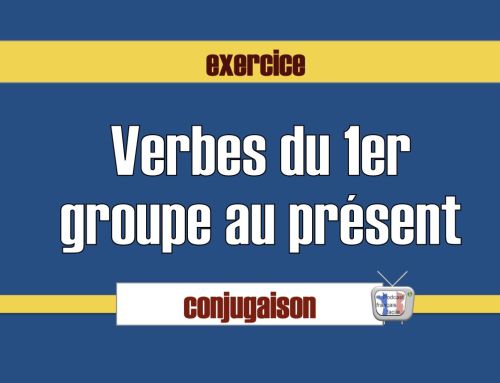 Exercice conjugaison des verbes du premier groupe