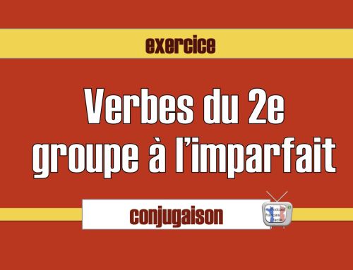 Conjugaison verbes deuxième groupe imparfait