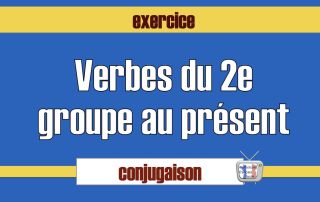 verbes deuxième groupe présent