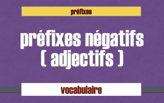 préfixes négatifs exercice