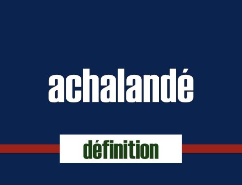 Achalandé (définition et synonymes)
