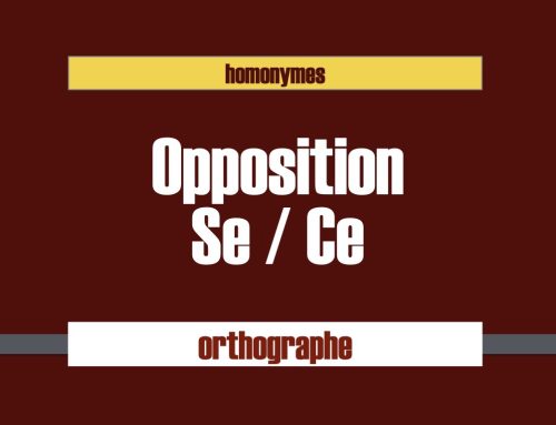 Opposition Ce / SE