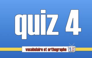 quiz francais vocabulaire et orthographe