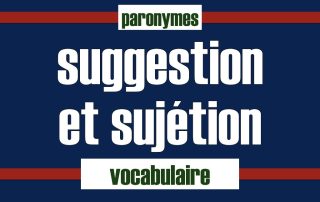 suggestion et sujétion définition