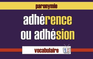 adhérence et adhésion