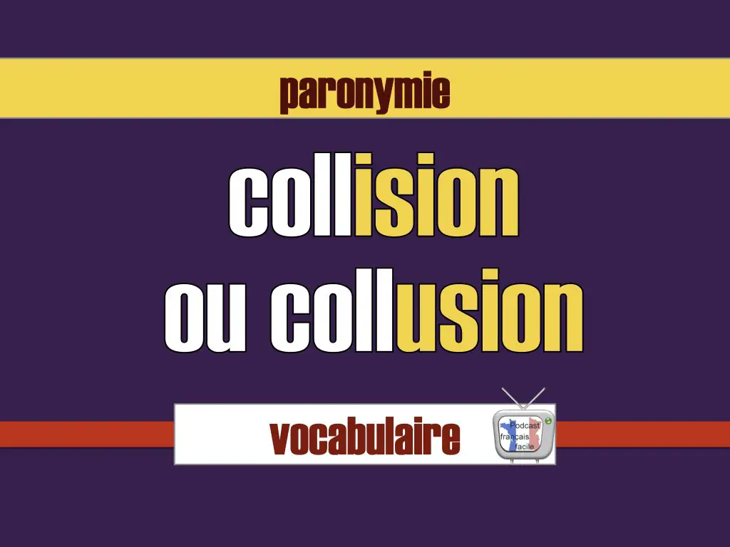 collision et collusion