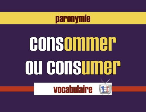 Consommer ou consumer