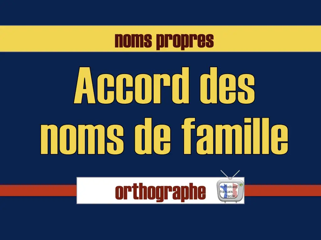 Pluriel des noms de personne