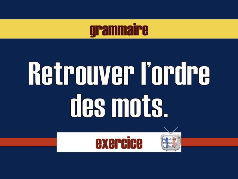 structure grammaticale en français