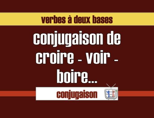 Croire – boire – voir – apercevoir exercice