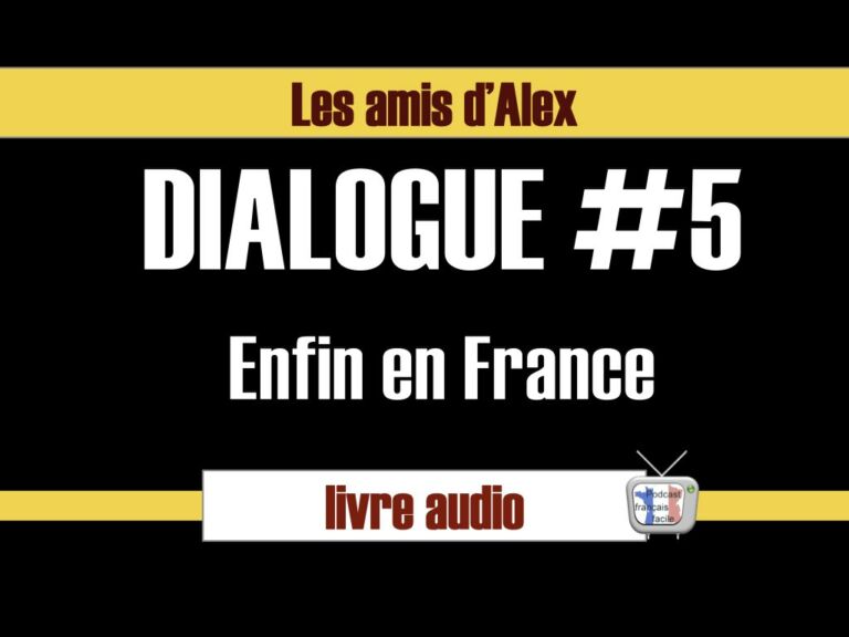 enfin en france - dialogue FLE - les amis d'Alex