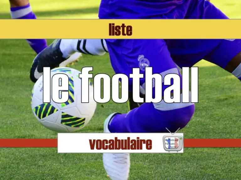 football liste de vocabulaire