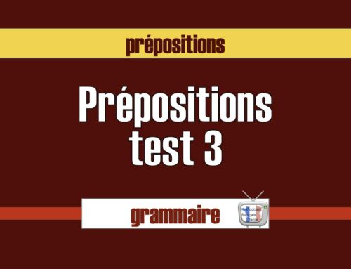 Test préposition 3
