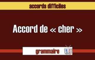 accord de cher