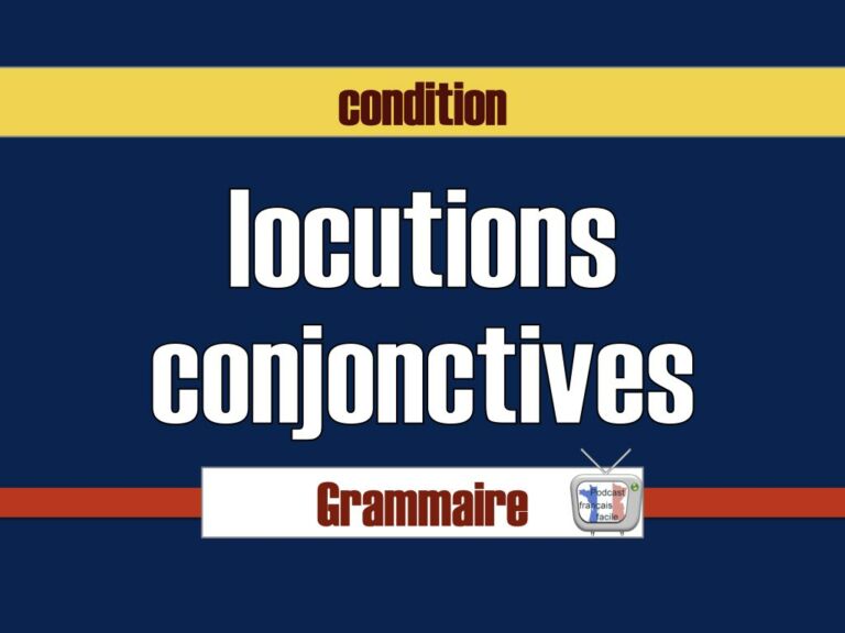 locutions conjonctives condition