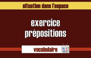 situation dans l'espace exercice