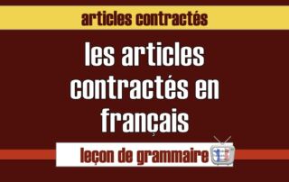 articles contractés en français