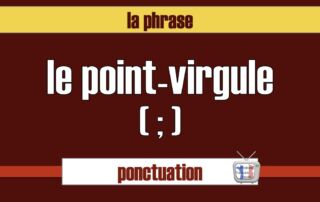 point virgule