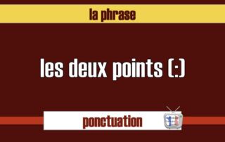 deux points ponctuation