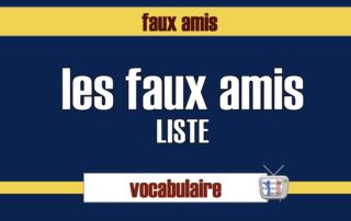 faux amis francais anglais