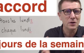 accord des jours de la semaine