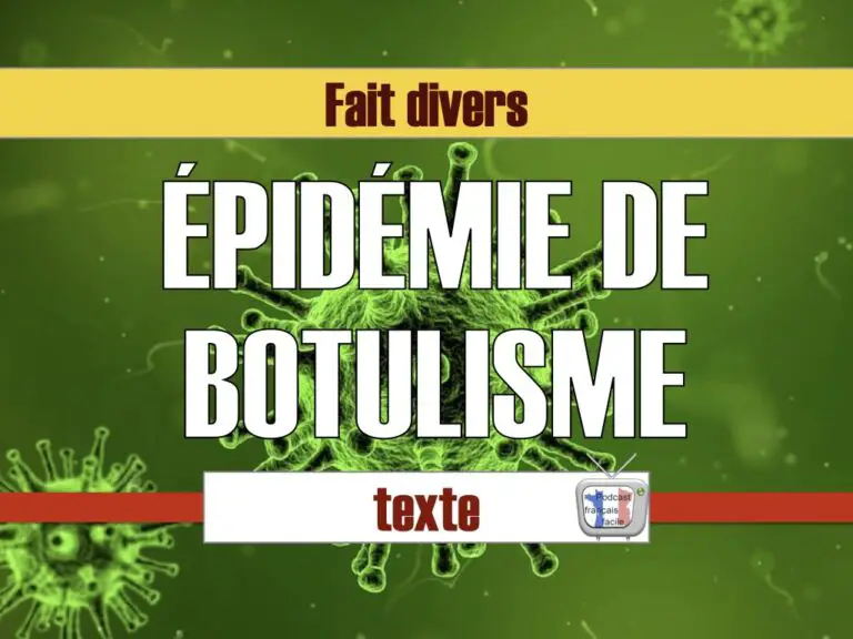 botulisme texte FLE