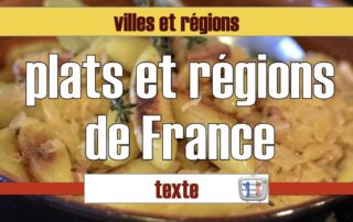 plats traditionnels et régions de France