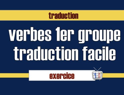 Verbes en -er – traduction facile