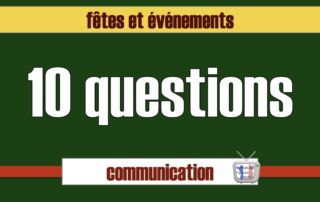 10 questions sur les fêtes pour communiquer en classe de FLE