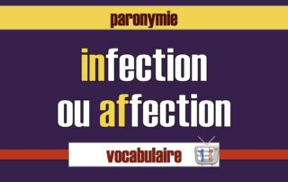 infection affection différence