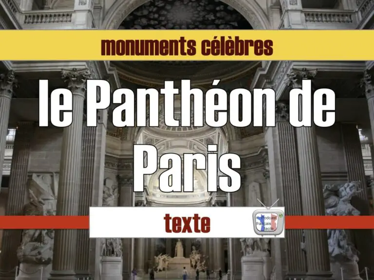 le Panthéon de Paris - texte FLE
