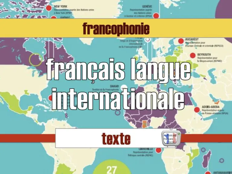 français langue internationale