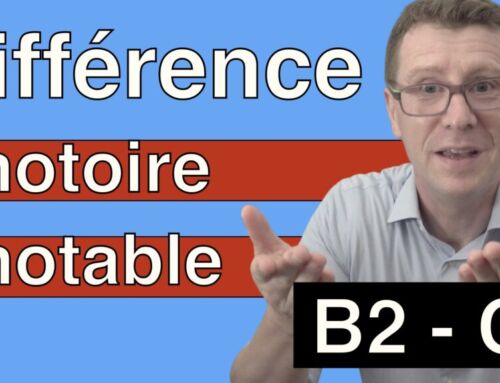 Différence entre notoire et notable - transcription