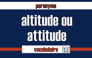 différence altitude et attitude