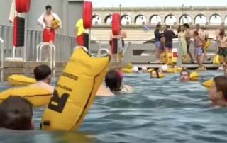 baignade dans la Seine - les bouées